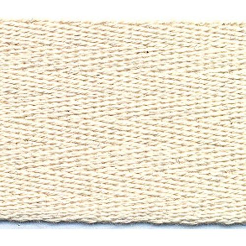 Webbing Cotton Tape 38mm Wide, Cut Per Metre - Colour Cream