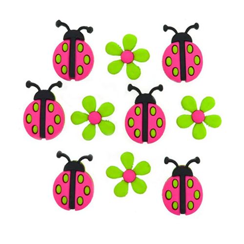 Creative Buttons Ladybug Crossing