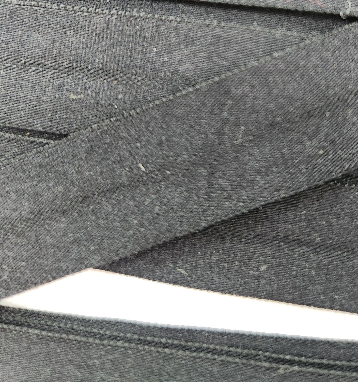 Foldover Elastic Black Cut per metre