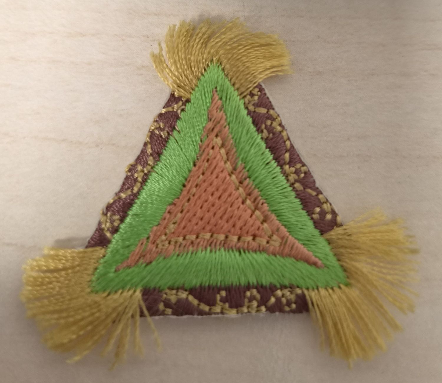 Triangle Motif Iron On Patches - Each
