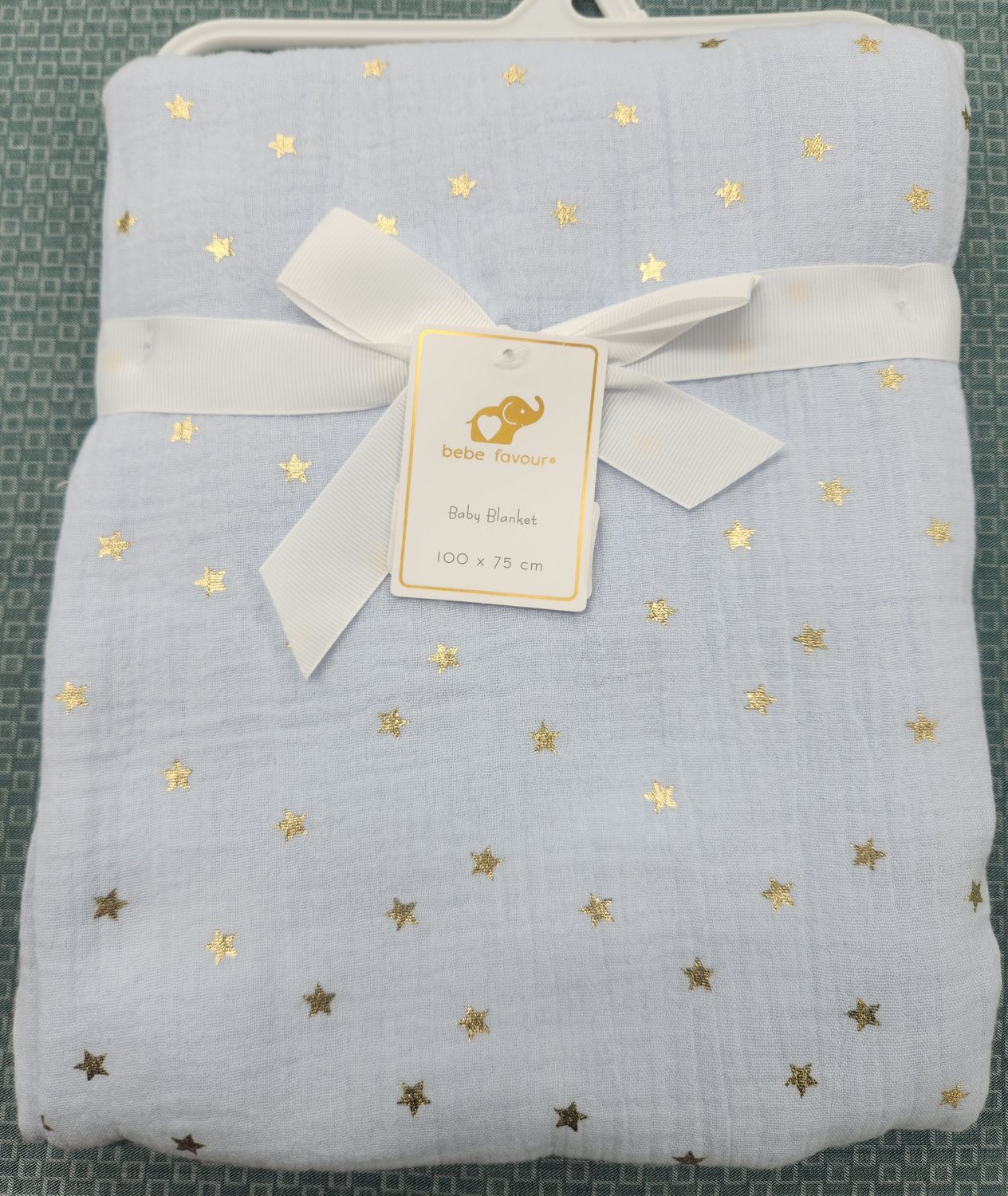 Double Layer Muslin Blanket - Blue Star 100% Cotton