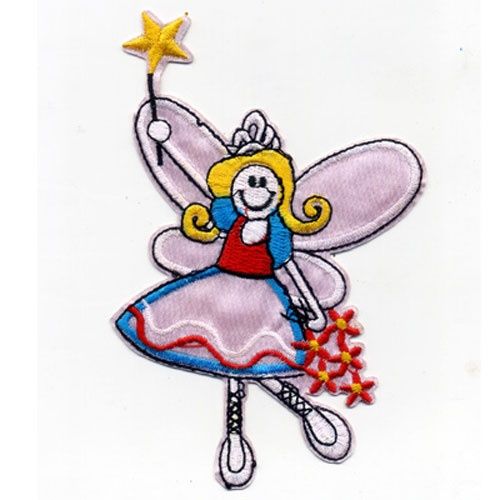 Iron on Motif Novelty Angel with Star