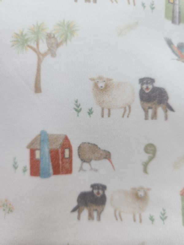Imababy Long Sleeve Bodysuit - Theme Farm Muster Size 9-12 Months