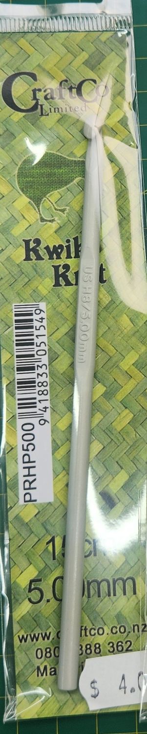 Kwik Knit Crochet Hook Aluminium 5.00mm