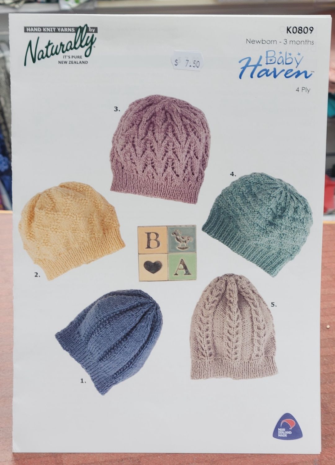 Naturally Pattern - K0809 4ply Hats
