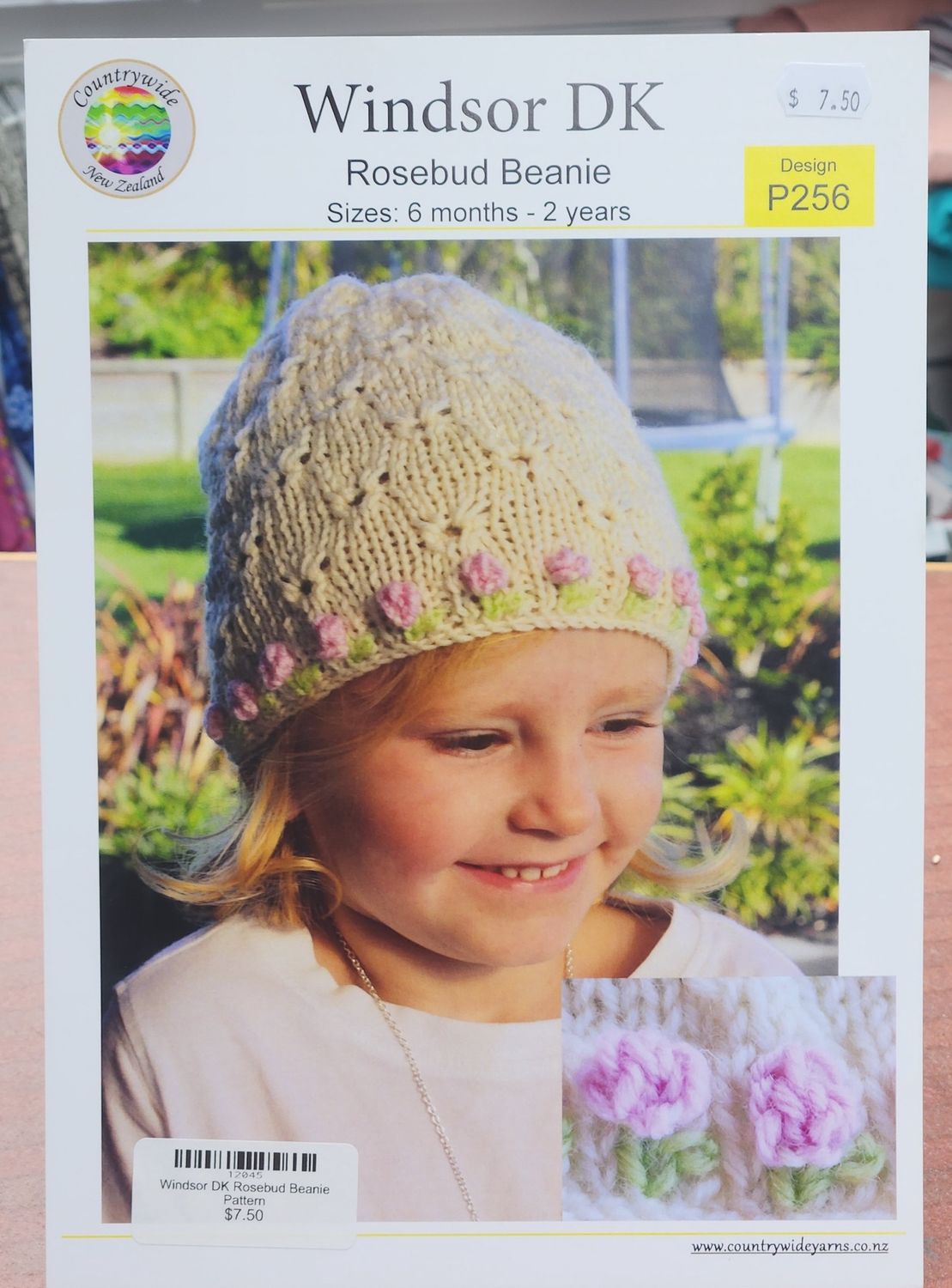 CW Pattern - DK Rosebud Beanie Pattern