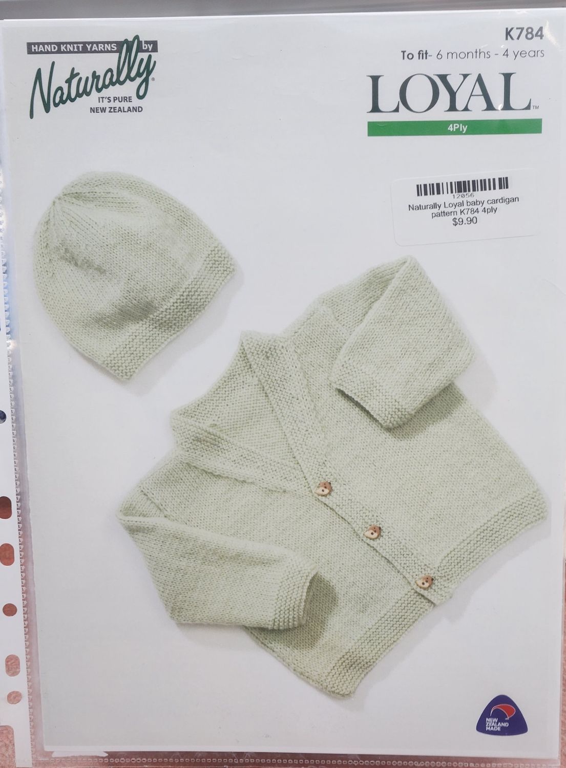 Naturally Loyal baby cardigan pattern K784 4ply