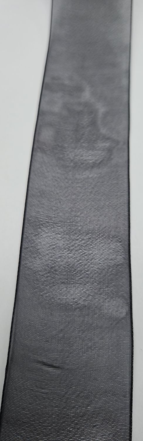 Black Organza Ribbon 38mm Width, Price per metre