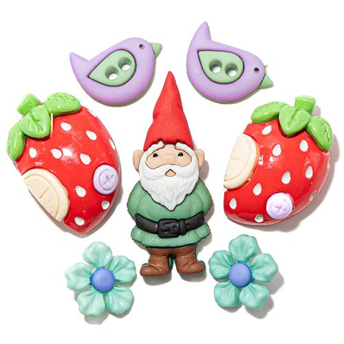 Creative Button Pack - Strawberry Cottages