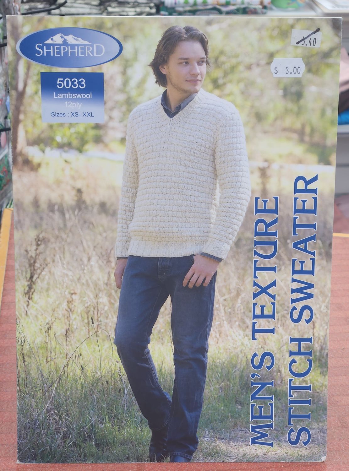 Shepherd Pattern - Men's Texture Stitch Sweater 5033