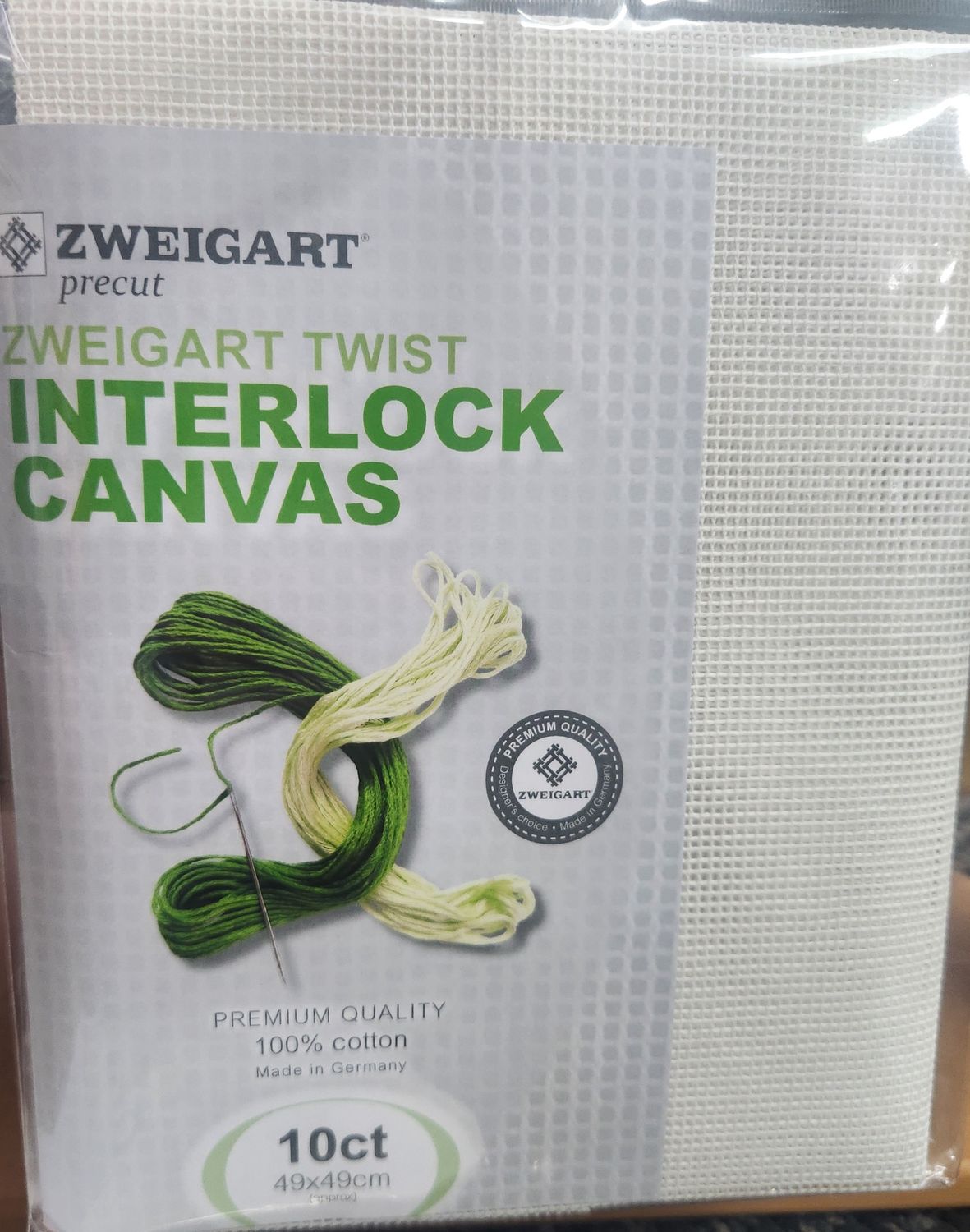Zweigart Interlock Twist 10 Count Canvas Fat Quarter