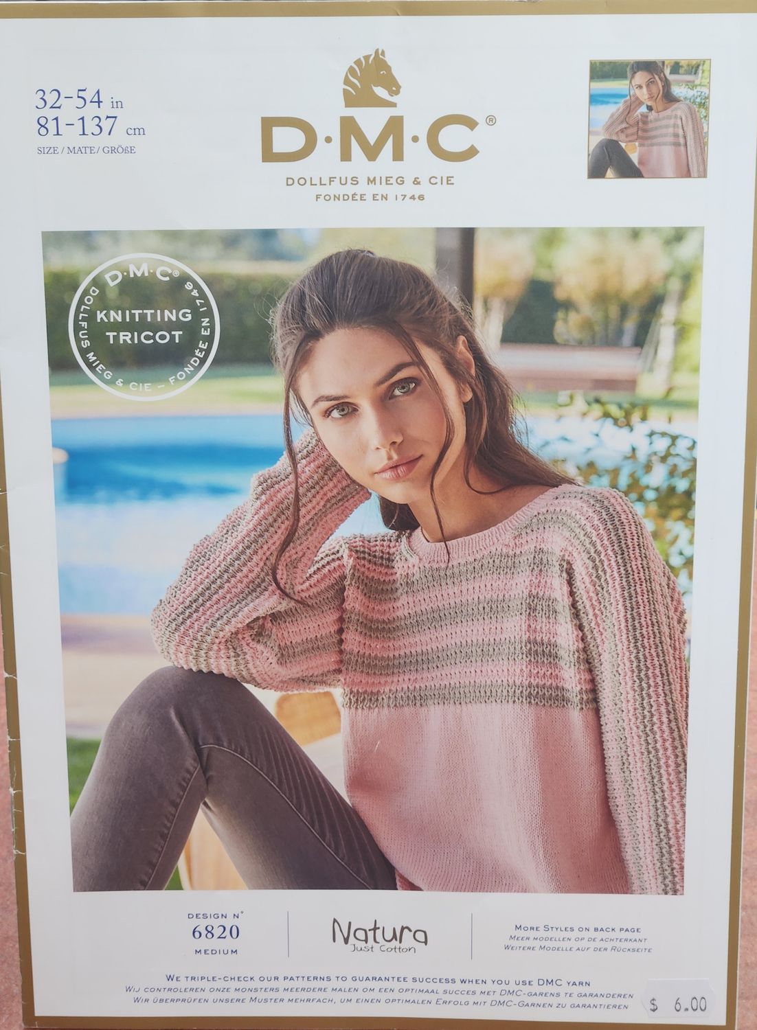 Dmc natura cotton pattern 6820