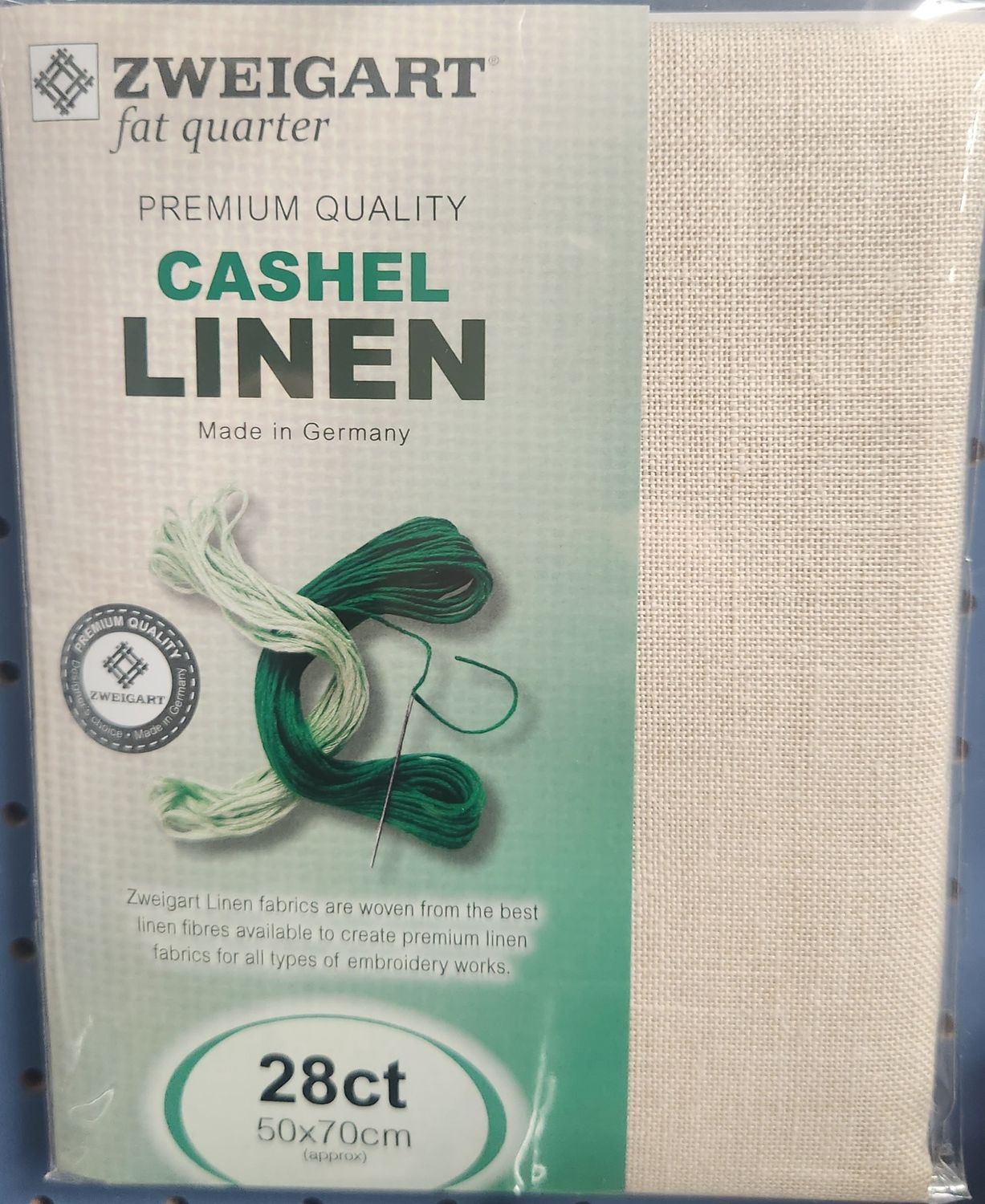 Zweigart Cashel Linen 28 Count - Cream