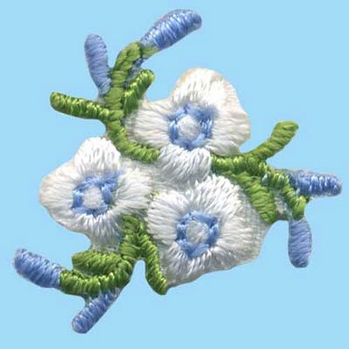 Iron on Motif Flower Cluster