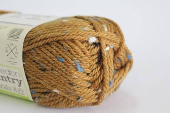 Cleckheaton Country Naturals 8 Ply 85% Australian Wool 10% Acrylic 5% Viscose 50gm (96m) Shade 2014 Amber