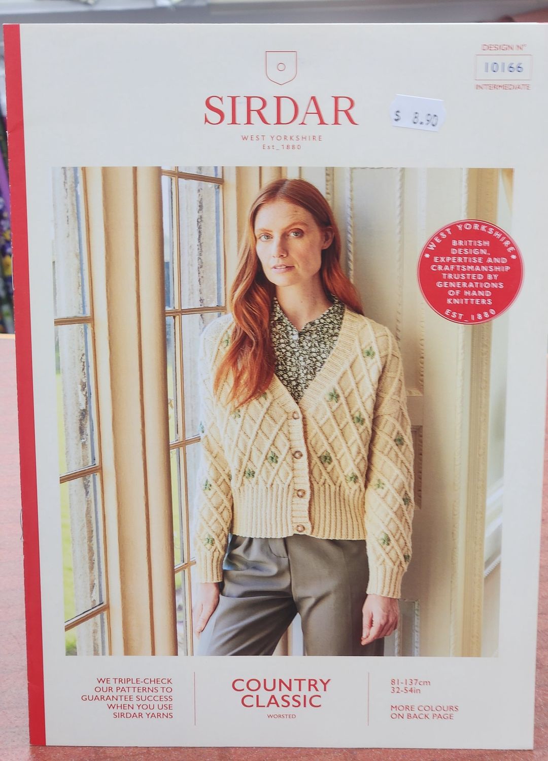 Sirdar Pattern - Cardigan Design No. 10166