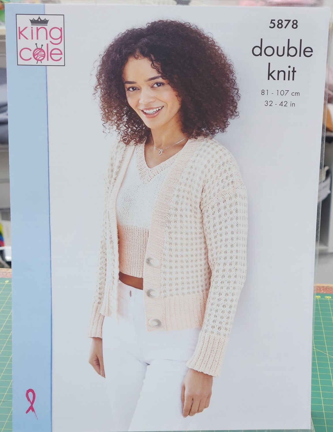 King Cole Womens Cardigan Pattern 5878 8ply