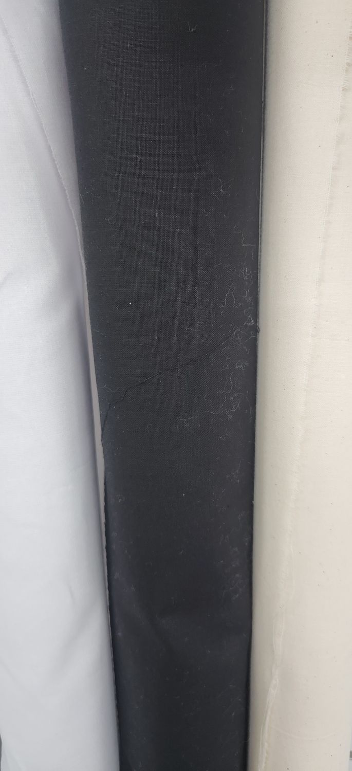 Black Calico 150cm Wide, Cut Per Metre