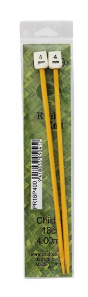 Kwik Knit Childrens Knitting Needles - 18cm 3.25mm