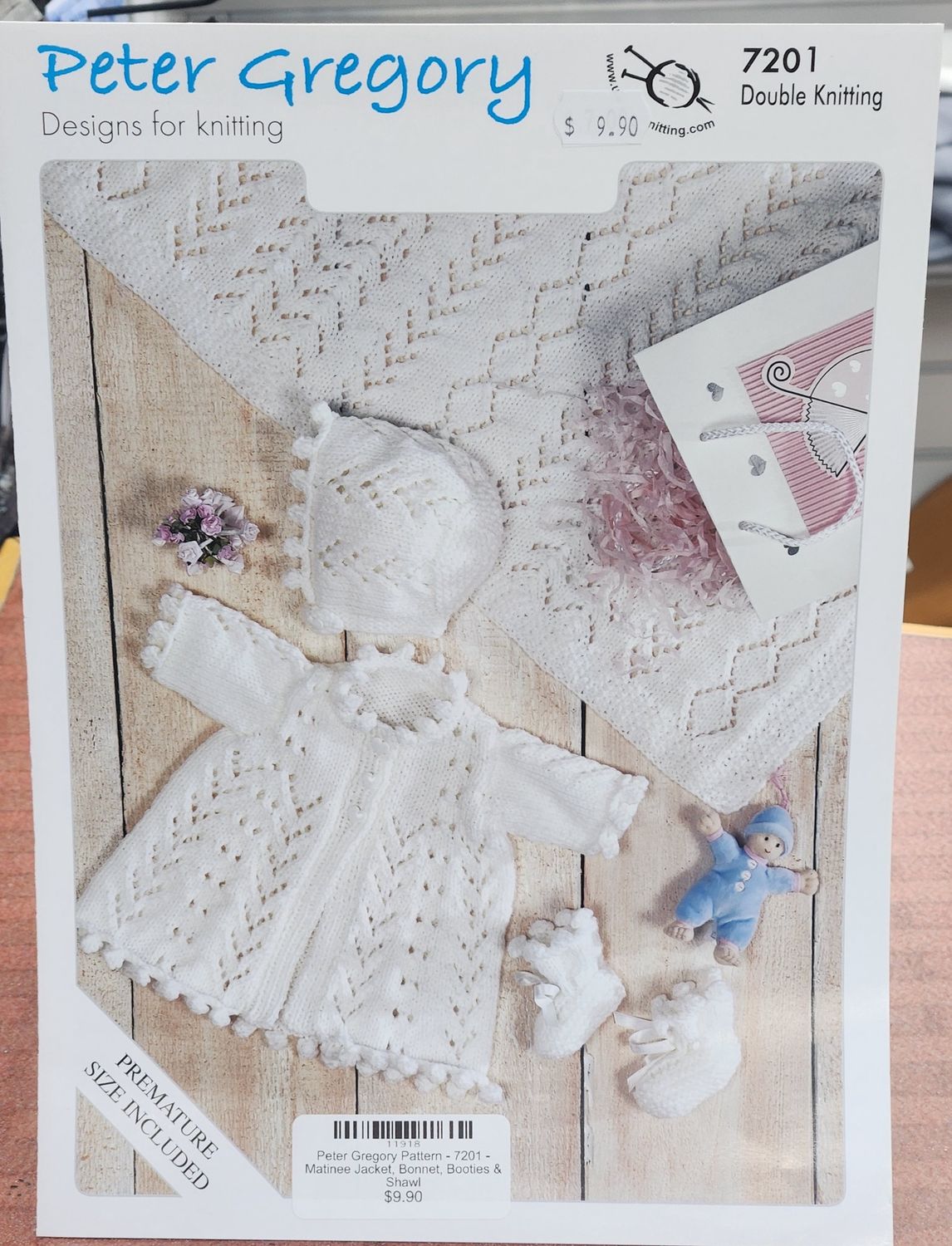 Peter Gregory Pattern - 7201 - Matinee Jacket, Bonnet, Booties &amp; Shawl