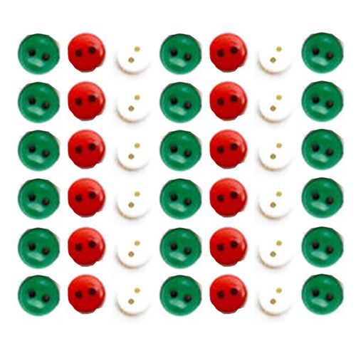 Creative Button Pack - Round Christmas