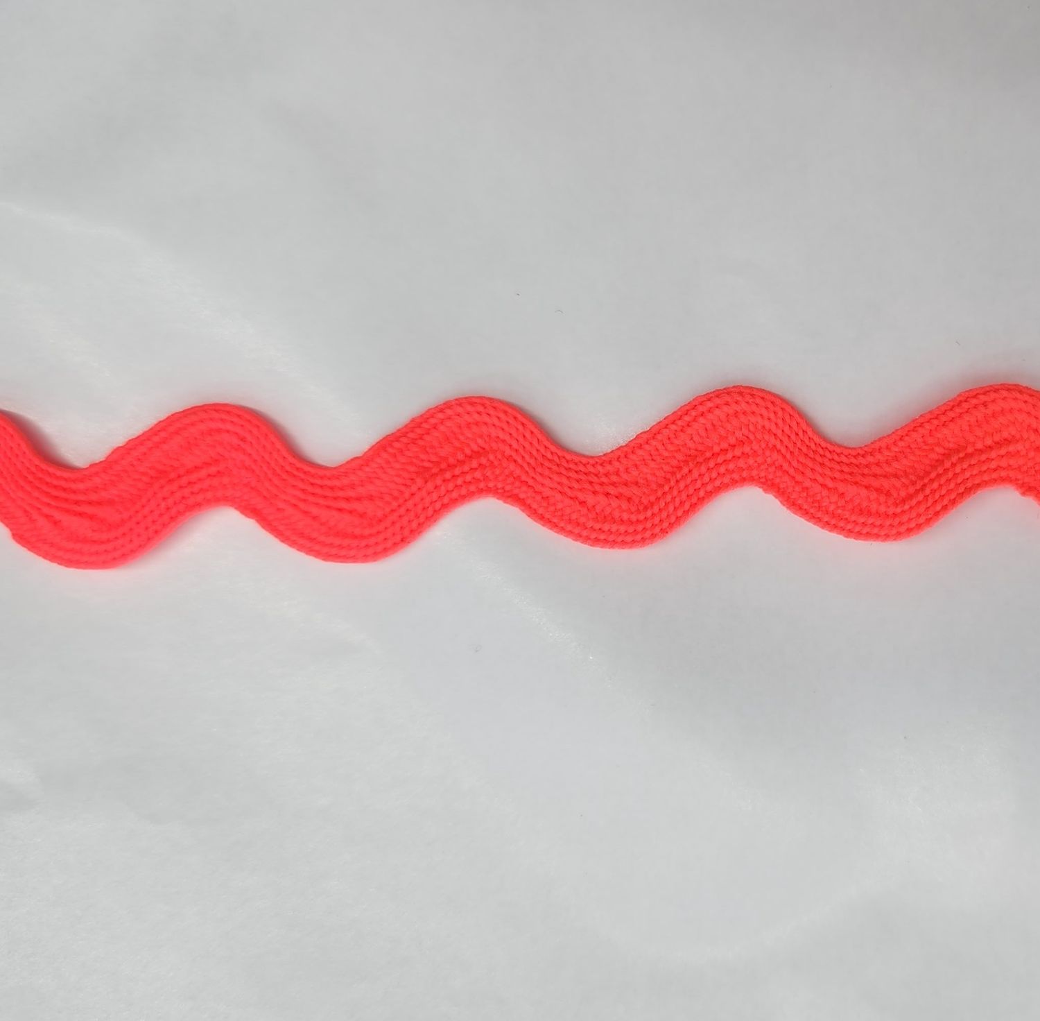 Neon Orange Ric Rac Rayon Cut Per Metre