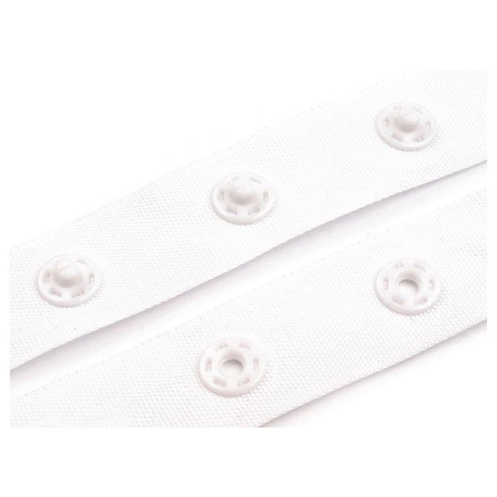 Snap Fastening Tape 50mm Spacing between Domes, Priced per Metre
