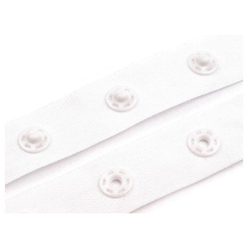 Snap Fastening Tape 50mm Spacing between Domes, Priced per Metre