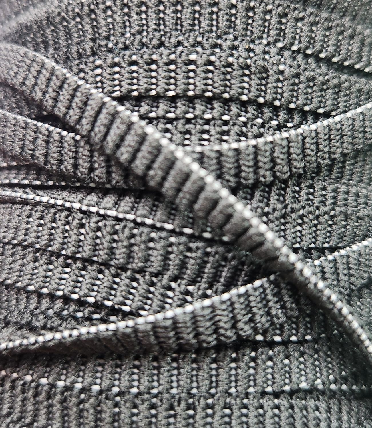 Black Knit Elastic Cut Per Metre