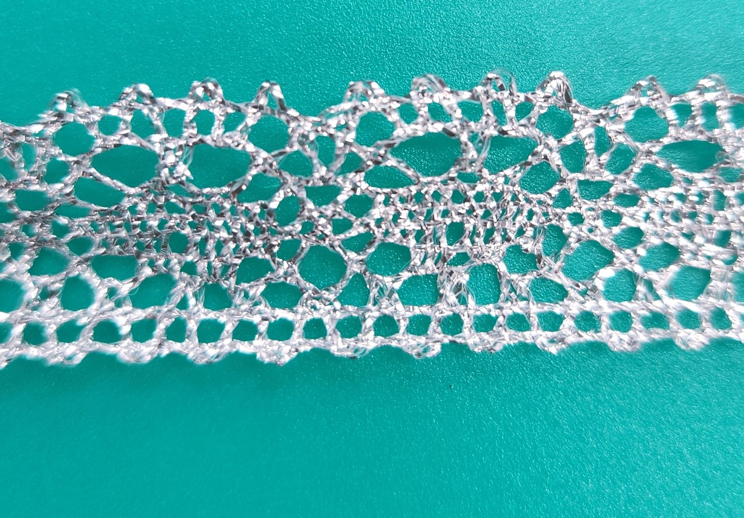 Silver Sparkly Trim 20mm Cut per Metre