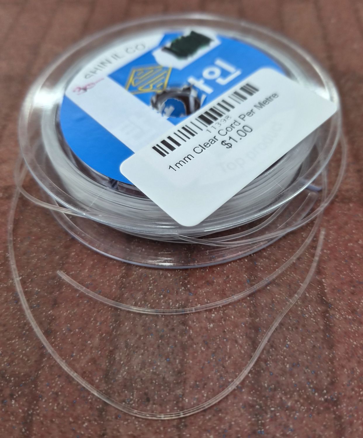 Clear Cord - 1mm Clear Cord, Price Per Metre