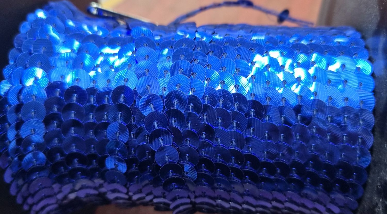 Royal Blue Sequins, Priced Per Metre