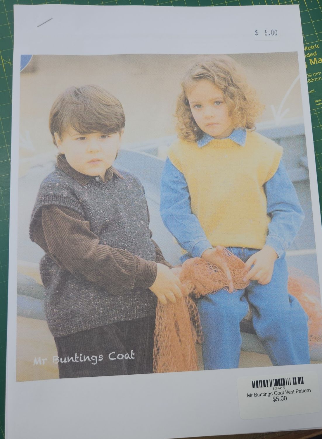 Mr Buntings Coat Vest Pattern