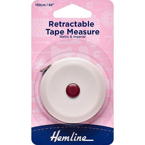 Hemline Tape Measure Retractable 150cm