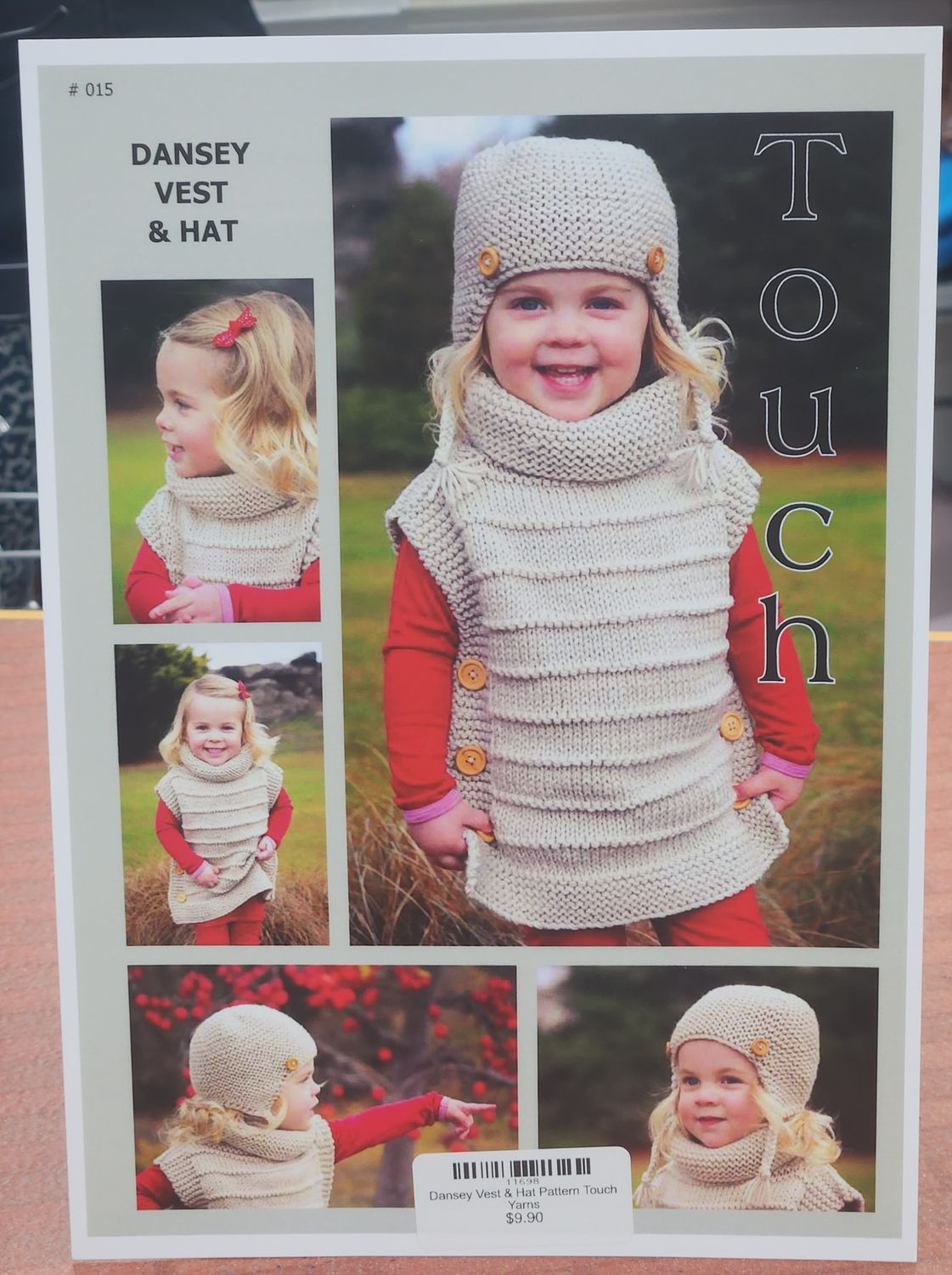Dansey Vest &amp; Hat Pattern Touch Yarns
