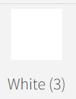 Chunky Zip 50cm White