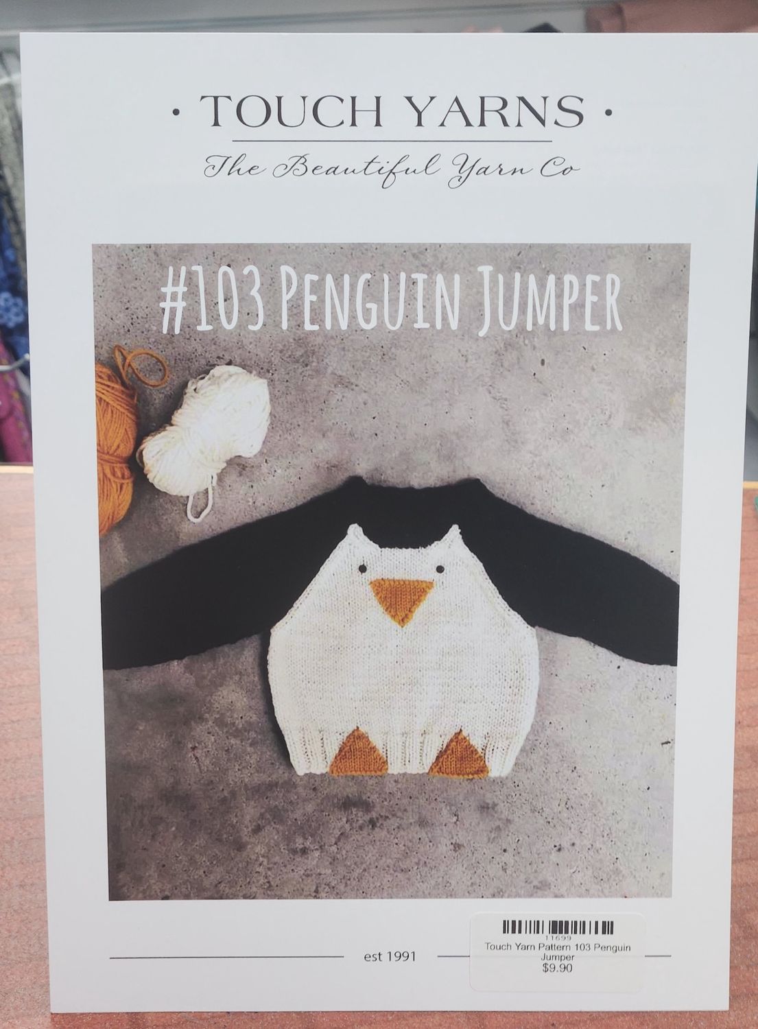 Touch Yarn Pattern 103 Penguin Jumper