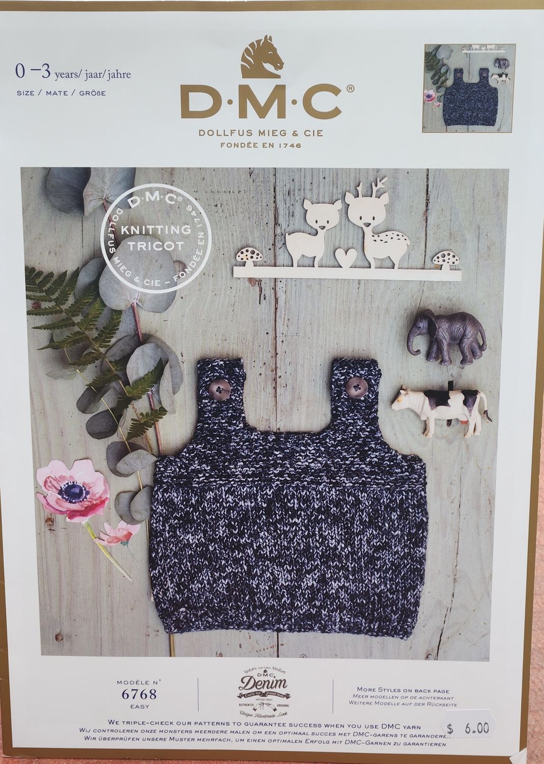 Dmc denim cotton pattern 6768