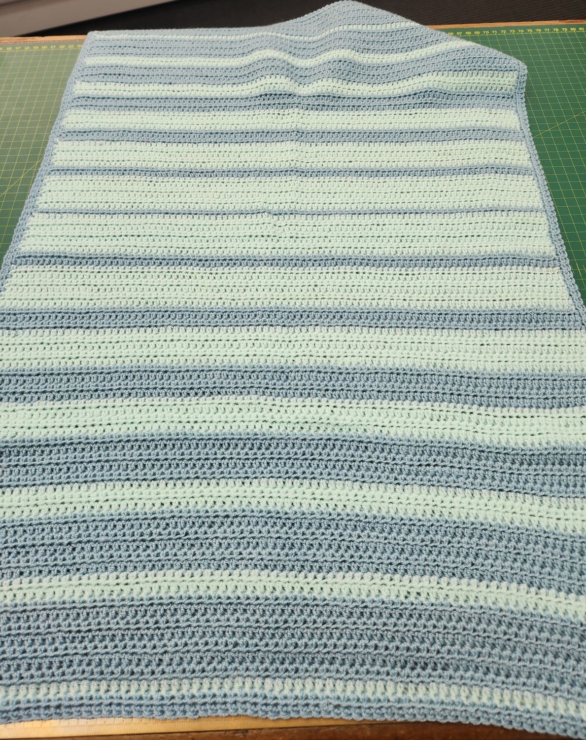 Crocheted Blanket - 100% Merino Wool