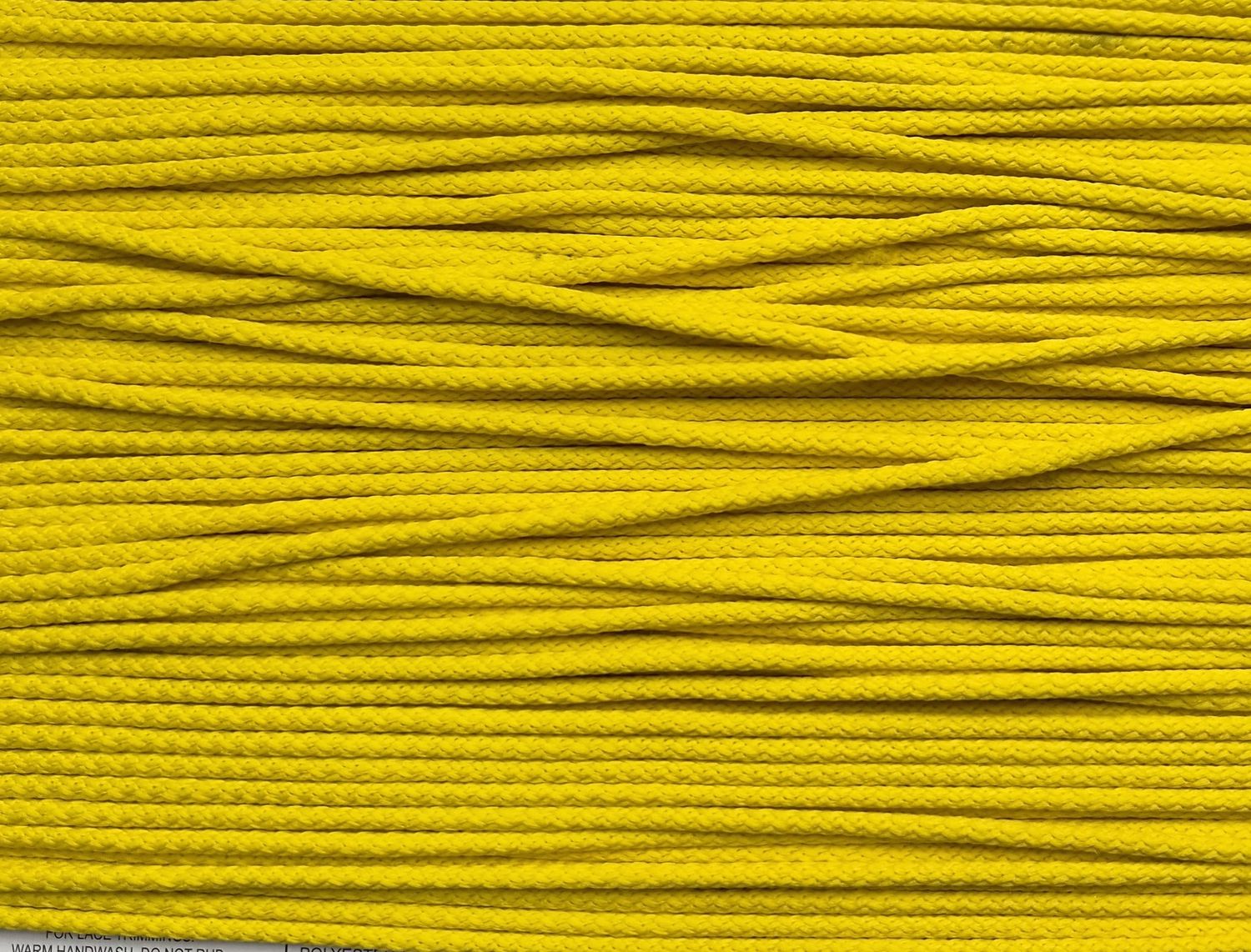 Yellow Polyester Cord, Priced Per Metre