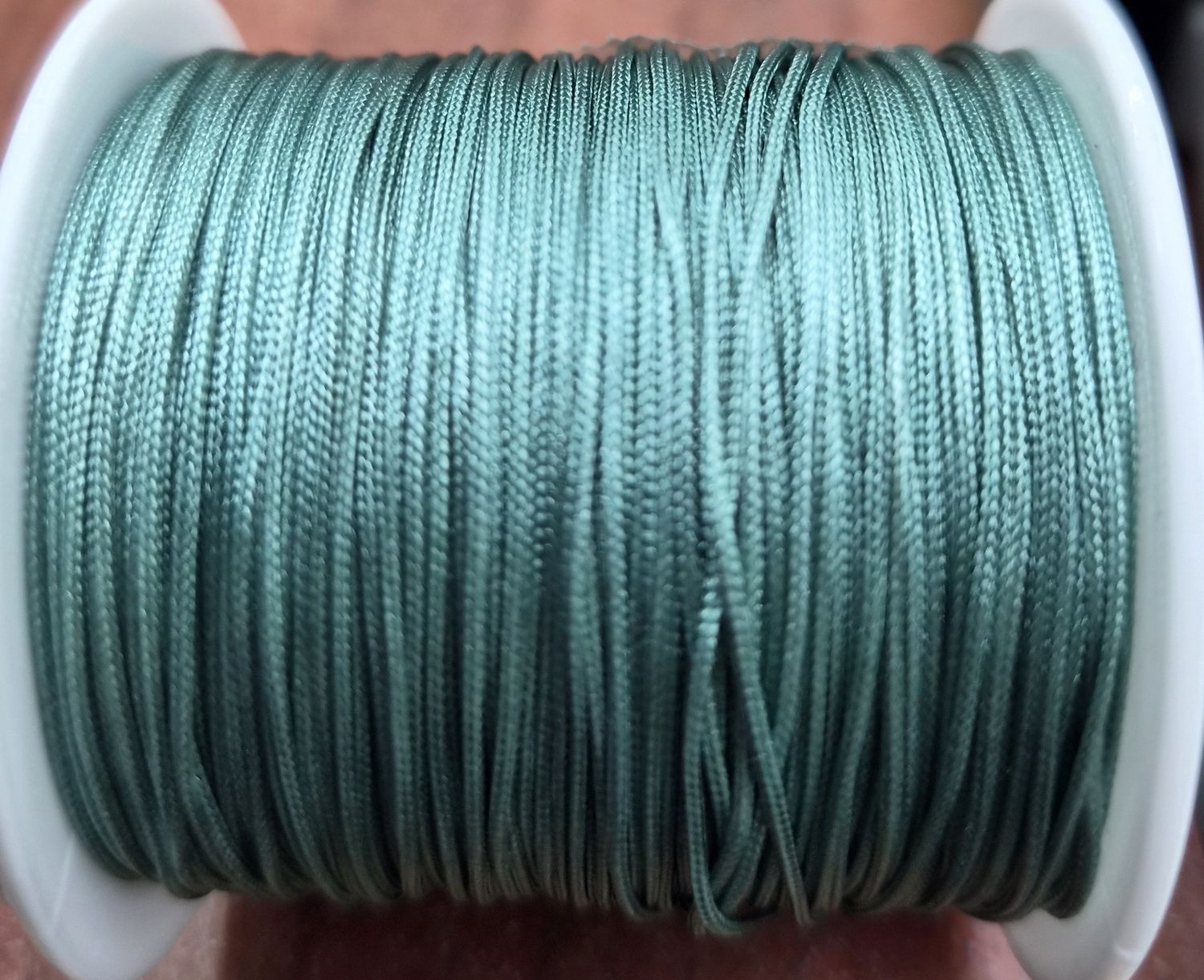 Nylon Jewellery Cord 0.8mm, Priced per Metre - Pastel Teal