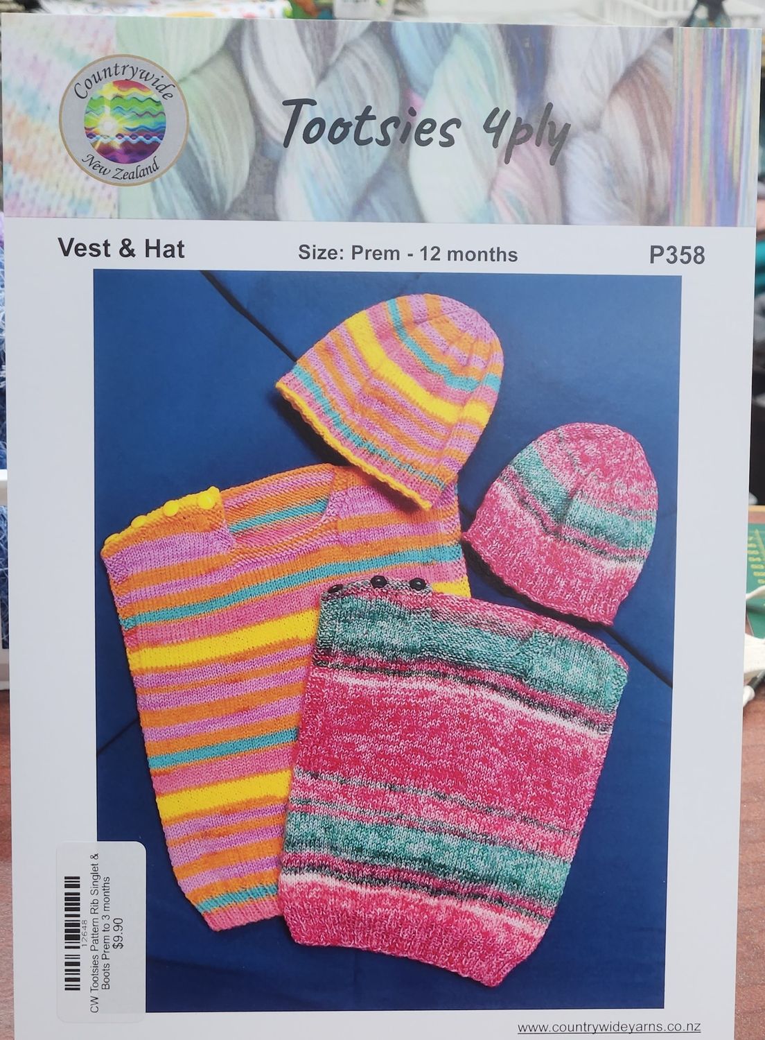 CW Tootsies Pattern Rib Singlet &amp; Boots Prem to 3 months