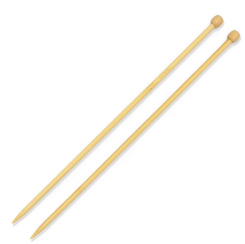 Bamboo Knitting Needles 6.00mm 30cm