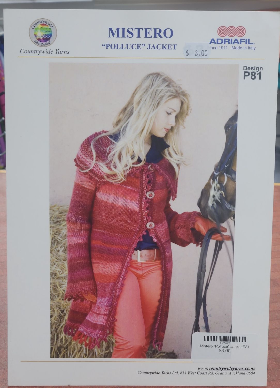 CW Pattern - Mistero "Polluce" Jacket P81