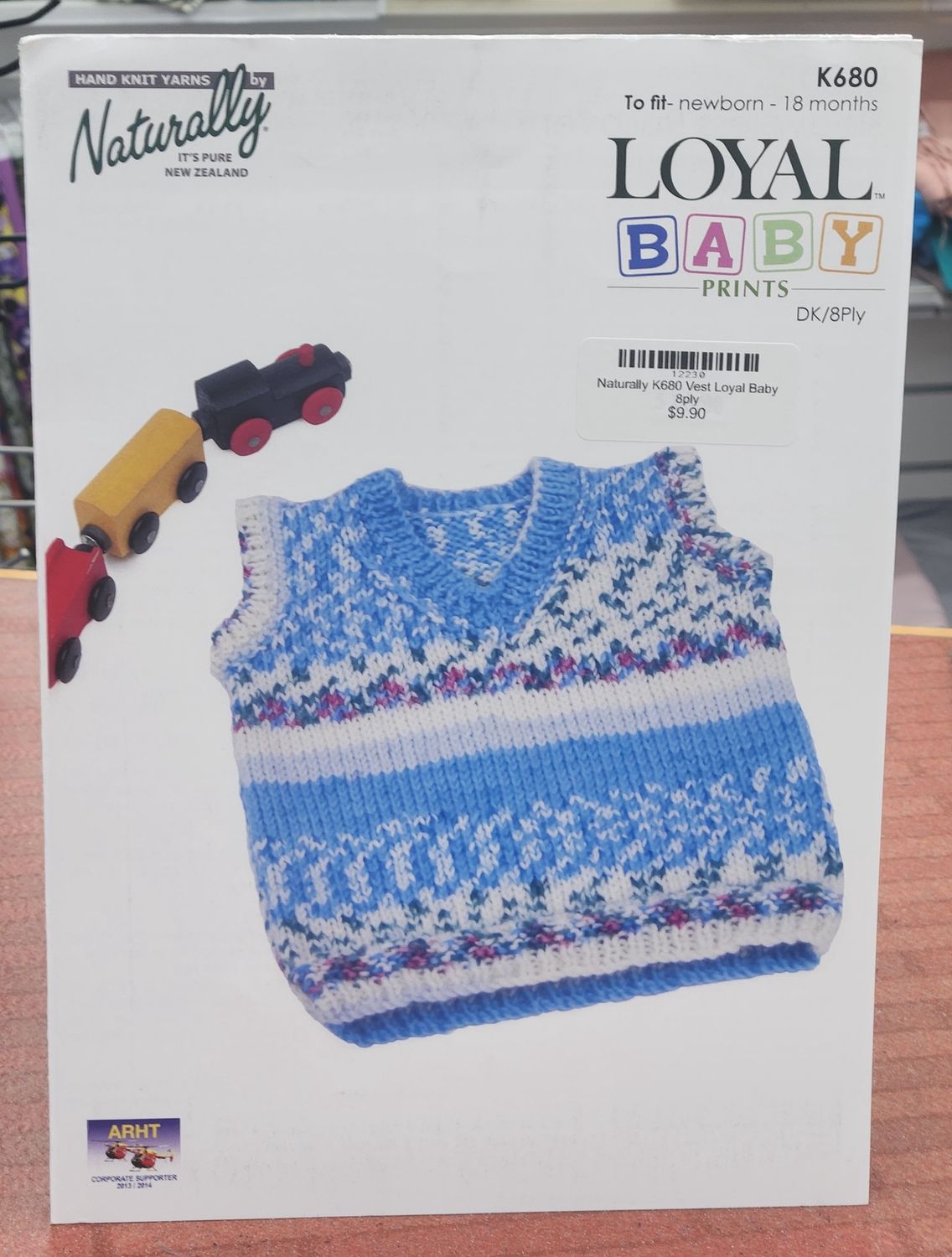 Naturally K680 Vest Loyal Baby 8ply