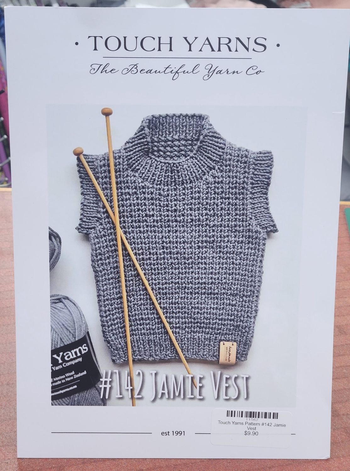 Touch Yarns Pattern #142 Jamie Vest
