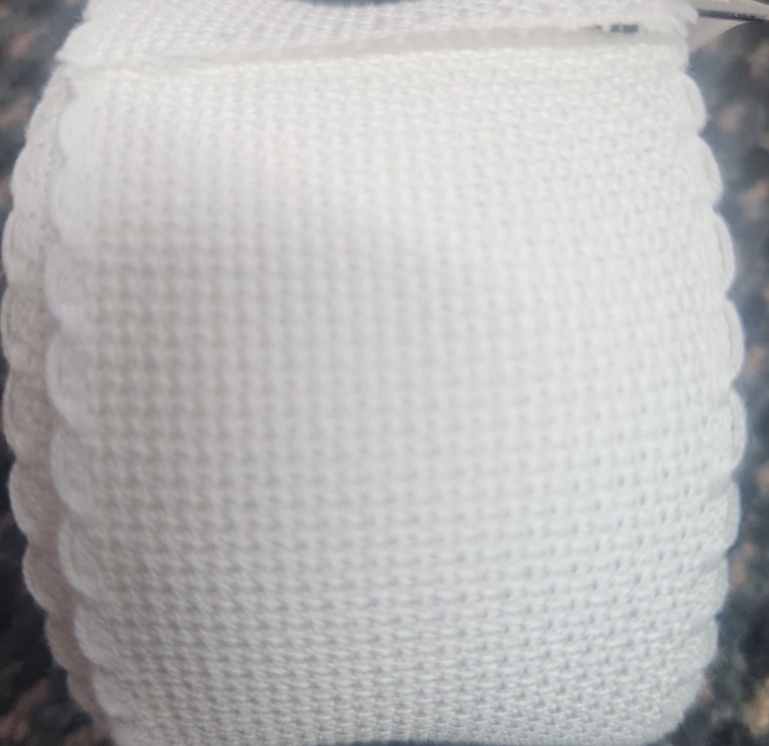 Zweigart Aida White 60mm Band Wide Per Metre