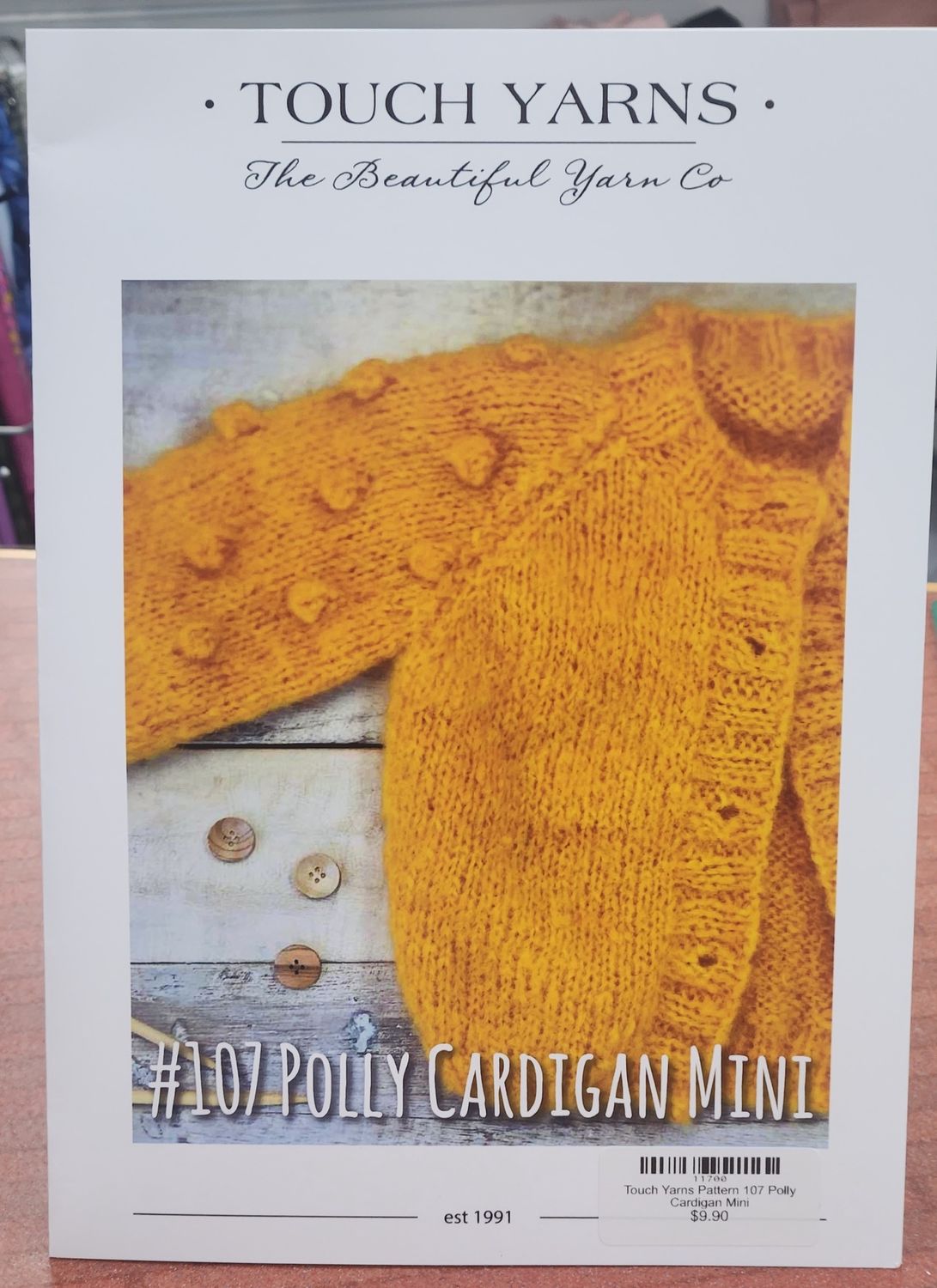 Touch Yarns Pattern 107 Polly Cardigan Mini