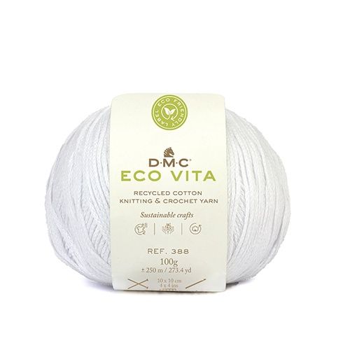 DMC Eco Vita Recycled Cotton 8ply 100g - Colour 001