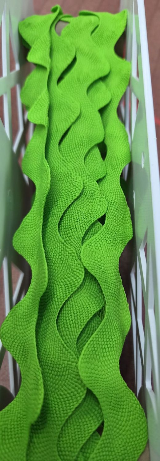 Large Ric Rac 7mm - Neon Green, Price Per Metre